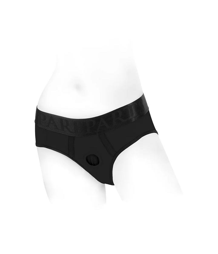 SpareParts Tomboii Rayon Brief Harness | Strapless Harness With Mini-Vibe Pockets | MOTHERLODE