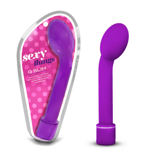 Sexy Things G Slim Petite G-Spot Vibrator | Compact Angled G-Spot Vibe with Multi-Speed Power