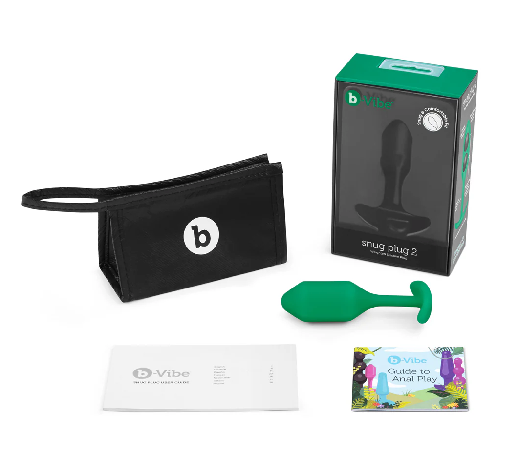 b-Vibe Snug Plug 2 – Weighted Silicone Anal Plug