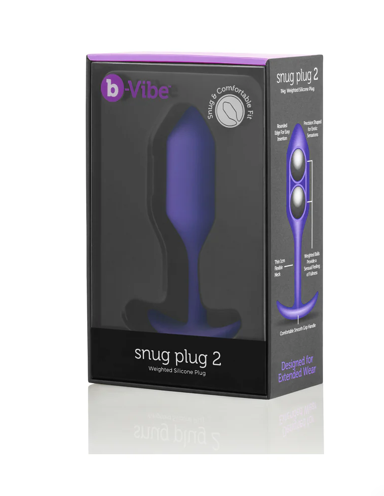 b-Vibe Snug Plug 2 – Weighted Silicone Anal Plug
