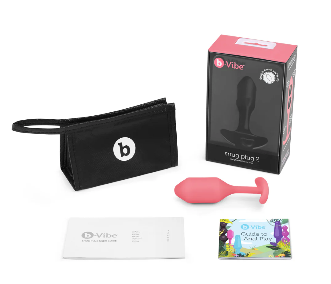 b-Vibe Snug Plug 2 – Weighted Silicone Anal Plug