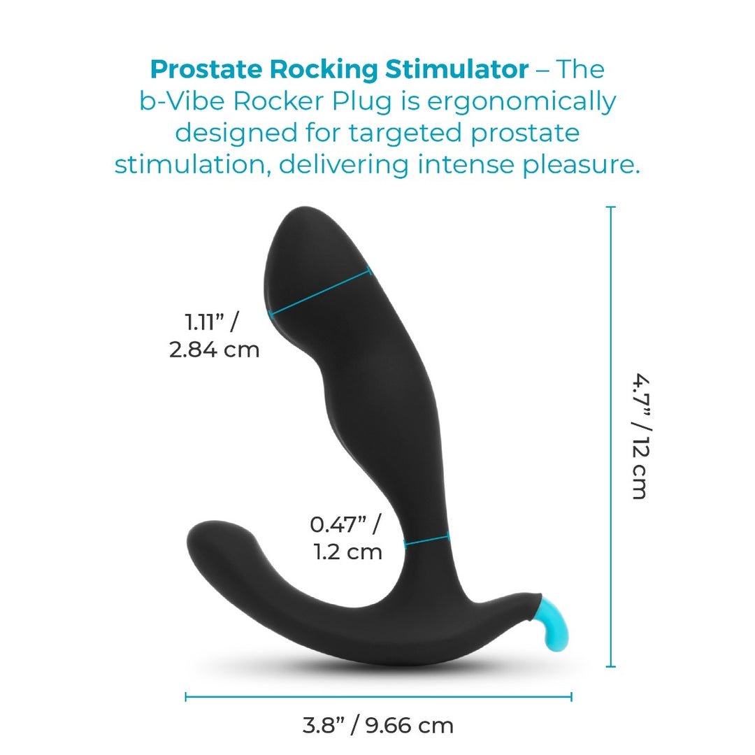b-Vibe Rocker Rocking Weighted Prostate Plug, image 8 | MOTHERLODE