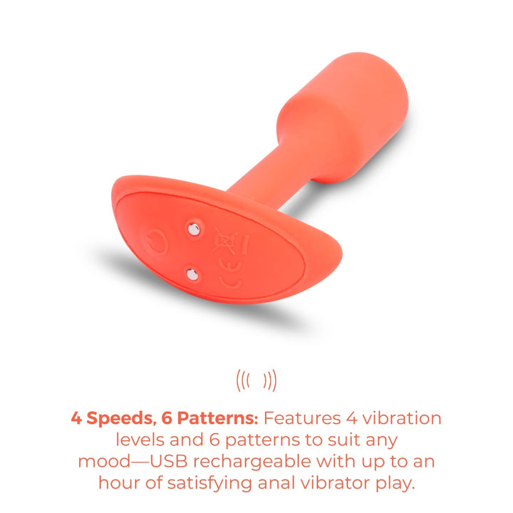 b-Vibe Snug Plug 1 close-up of the smooth grip handle