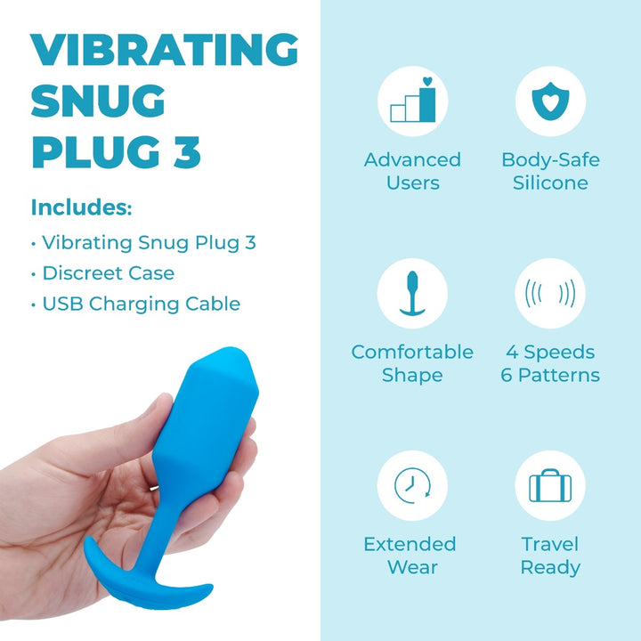 b-Vibe Snug Plug 3 shown from a front angle