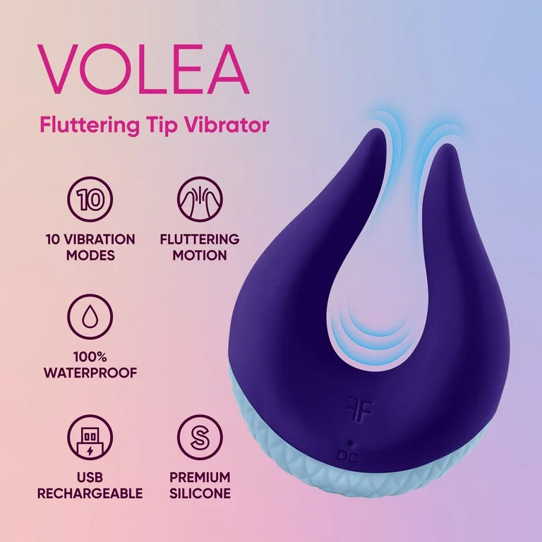 FemmeFunn Volea – Rechargeable Silicone Flutter Tip Vibrator with 10 Modes