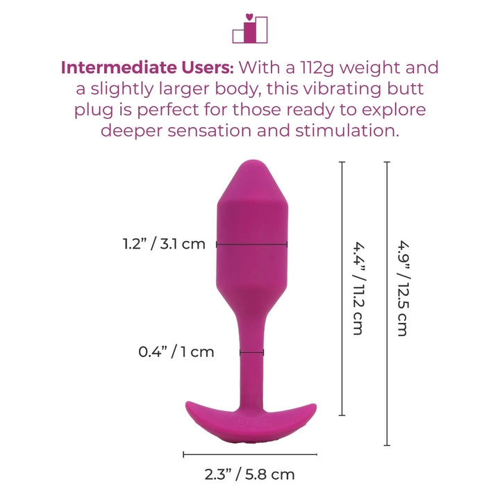 b-Vibe Snug Plug 2 in Rose packaging box artwork