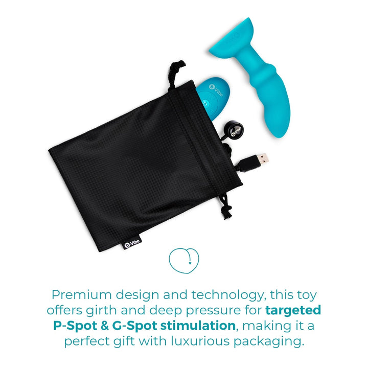 b-Vibe Remote Control Rimming P-Spot Plug packaging box artwork