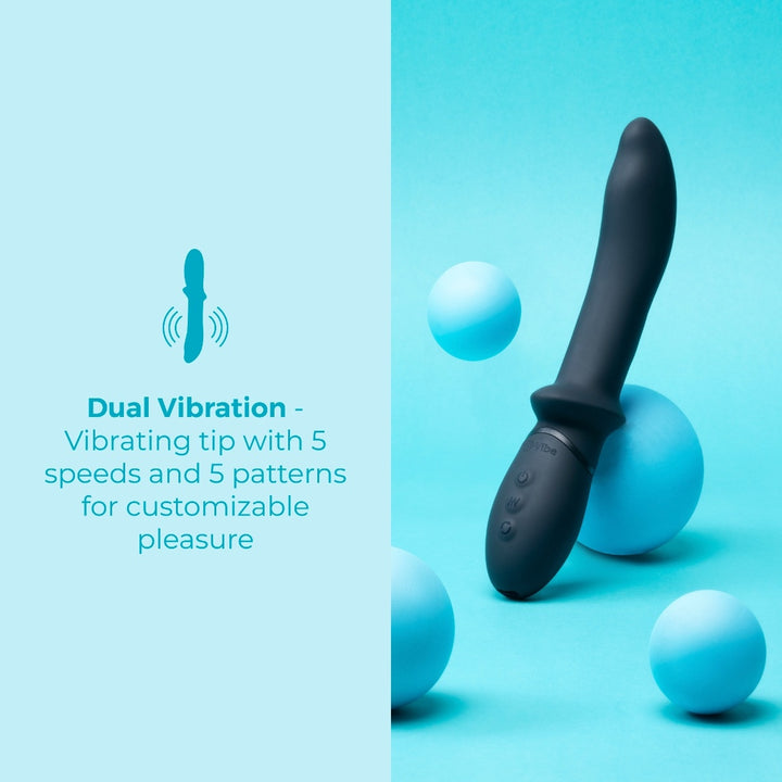 b-Vibe Rimming P-Spot Vibe shown from the side highlighting the contoured shaft