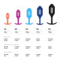 b-Vibe Snug Plug size and dimension guide comparing sizes 1 through 5