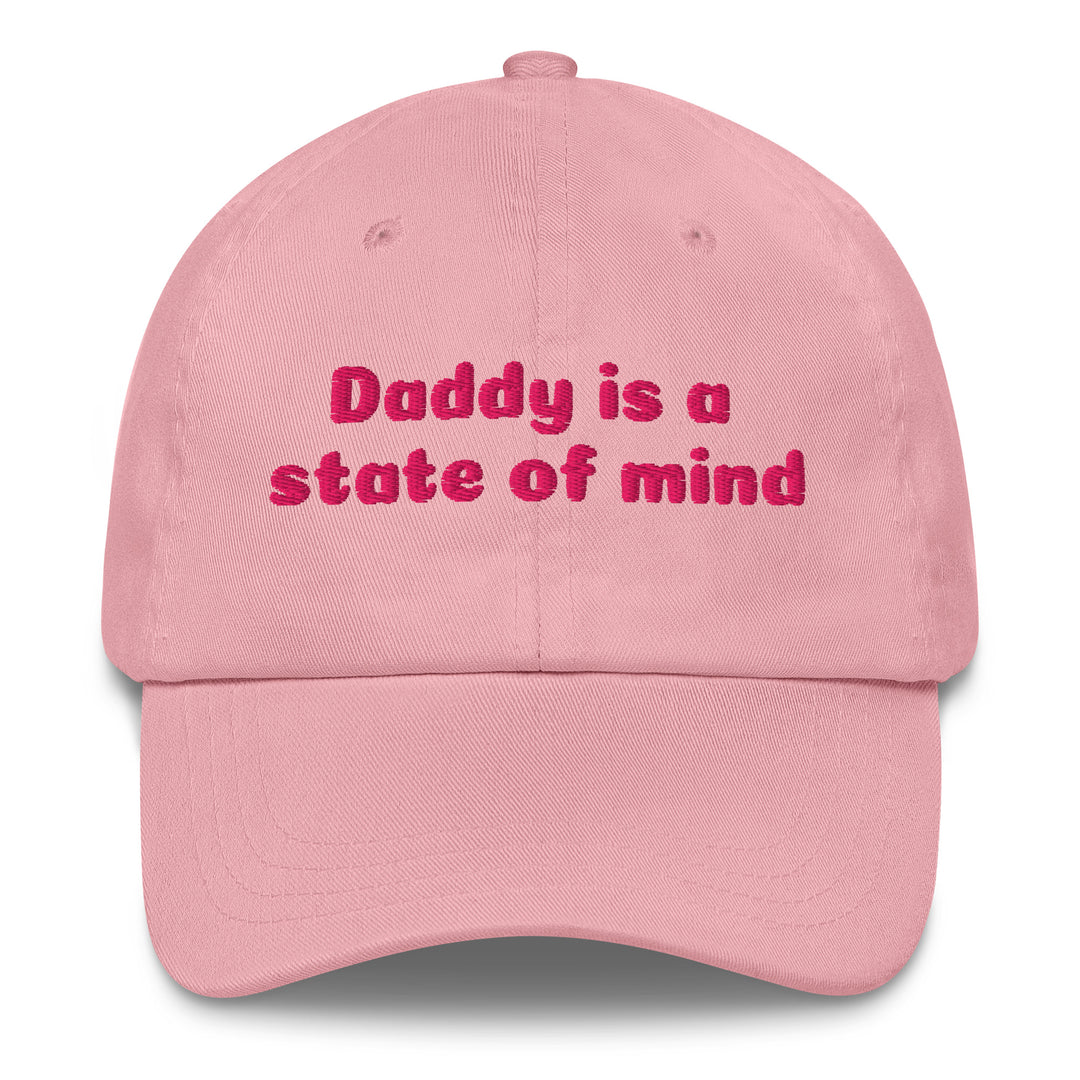 Daddy is a State of Mind Dad Cap, pink colorway, front view | MOTHERLODE