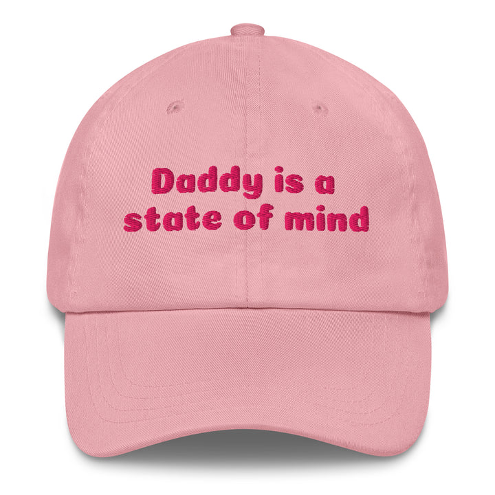 Daddy is a State of Mind Dad Cap, pink colorway, front view | MOTHERLODE