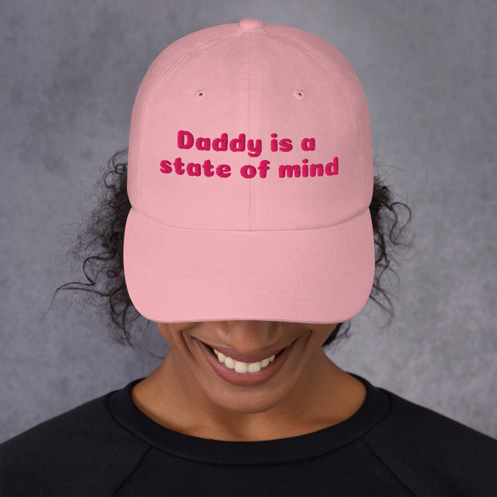 Daddy is a State of Mind Dad Cap, pink colorway, front view | MOTHERLODE