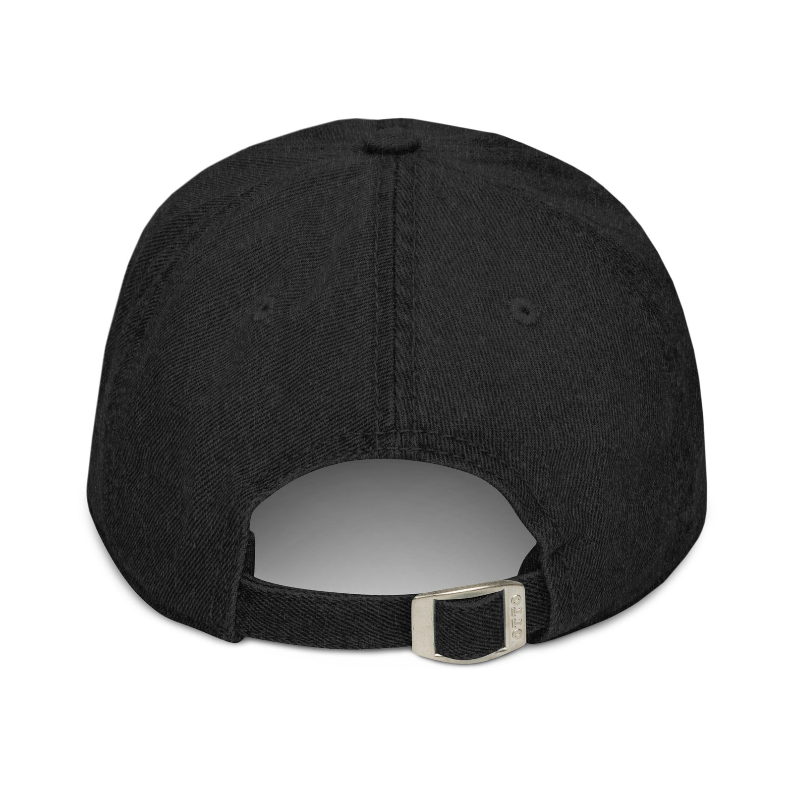 Cosmo & Quim Mascot Dad Cap, black colorway, back view | MOTHERLODE