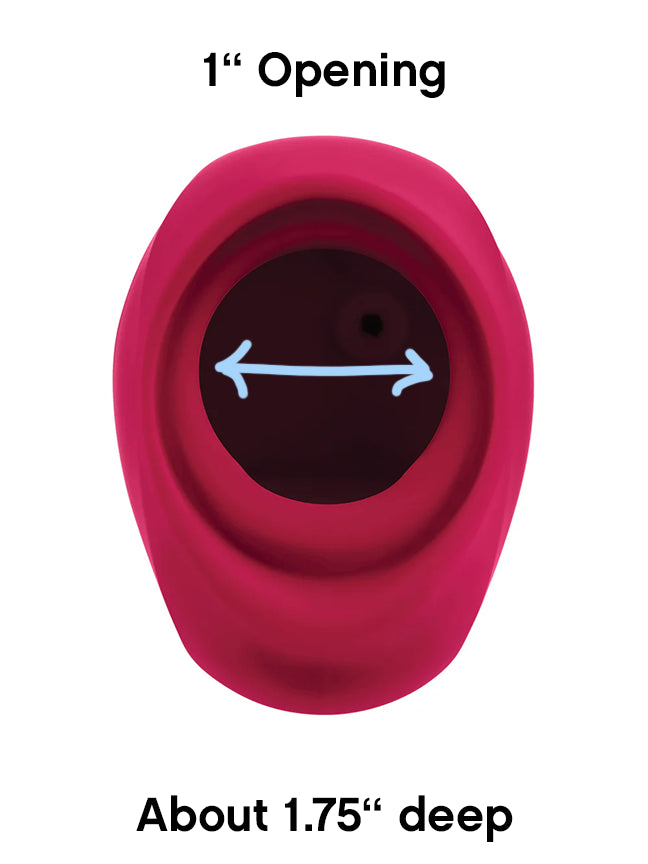 Gender X Body Kisses Dual Suction & Vibrating Silicone Massager for External Stimulation