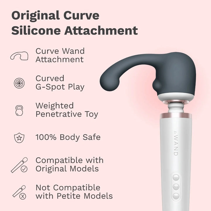 Le Wand Curve Weighted Silicone Attachment