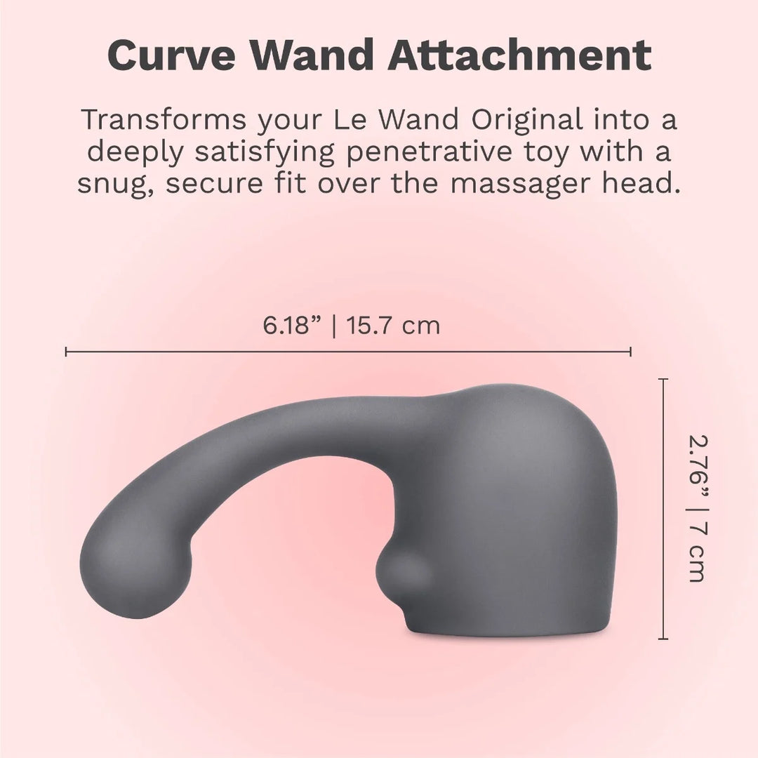 Le Wand Curve Weighted Silicone Attachment