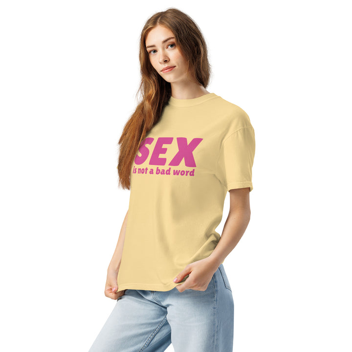 Sex Is Not a Bad Word T-Shirt, front view | MOTHERLODE