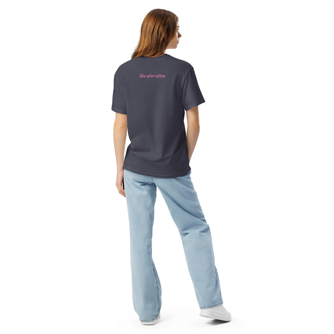Sex Is Not a Bad Word T-Shirt, navy colorway, back view | MOTHERLODE