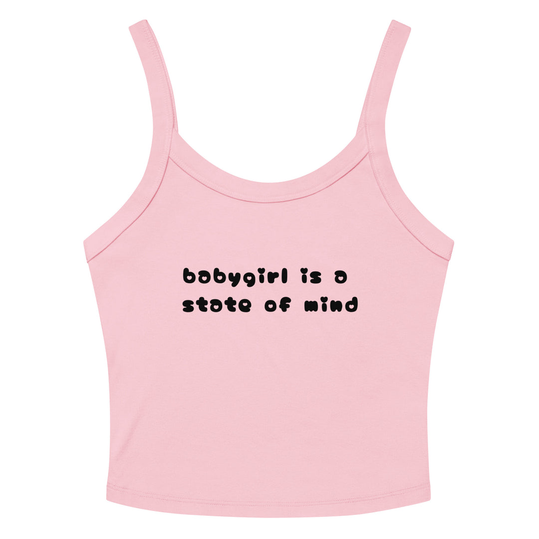 Babygirl Is a State of Mind Tank Top, pink colorway, front view | MOTHERLODE
