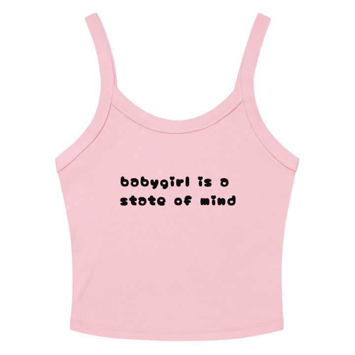 Babygirl Is a State of Mind Tank Top, pink colorway, front view | MOTHERLODE