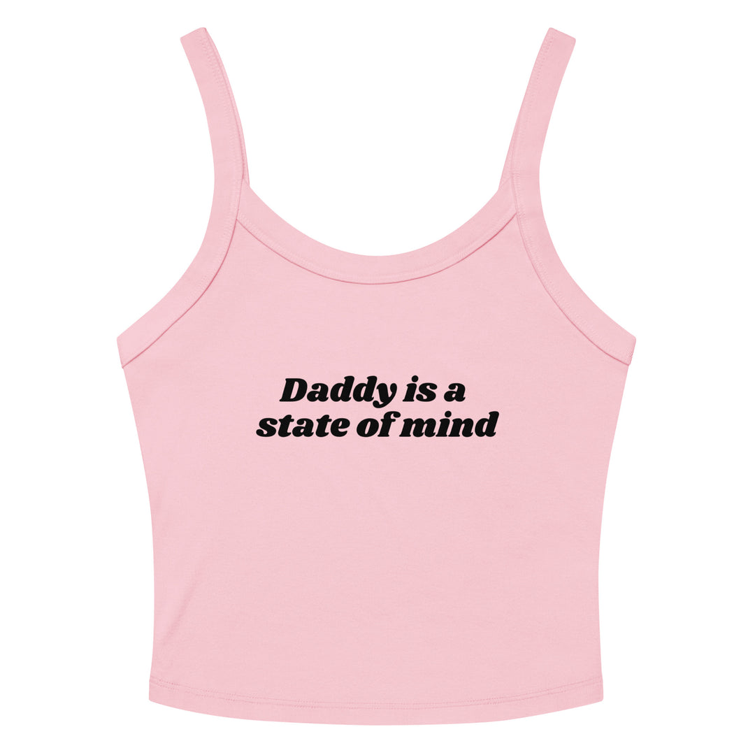 Daddy Is a State of Mind Tank Top, pink colorway, front view | MOTHERLODE